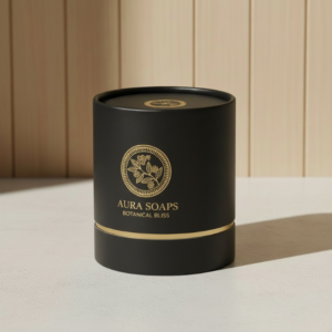 Black Paper Candle Tube