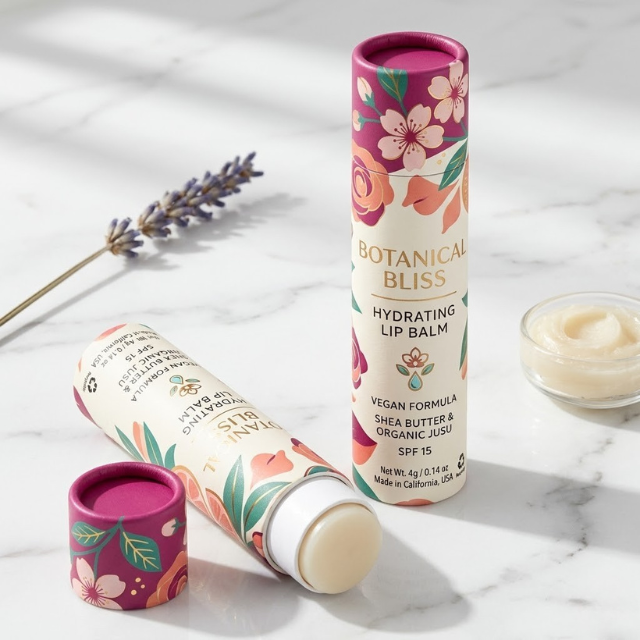 Custom lip balm tubes