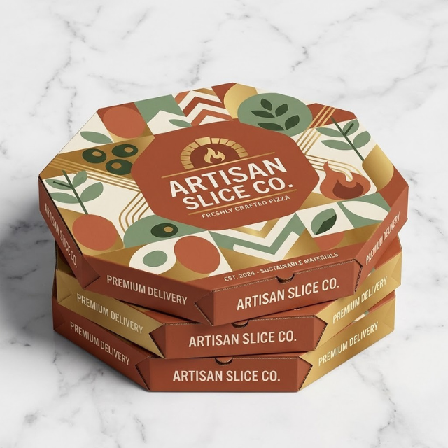 Custom Digital Printed Pizza Boxes