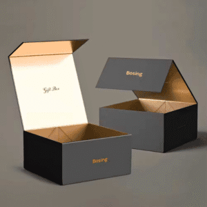 Custom Black Magnetic Gift Boxes