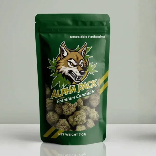 Custom Green Mylar Bags