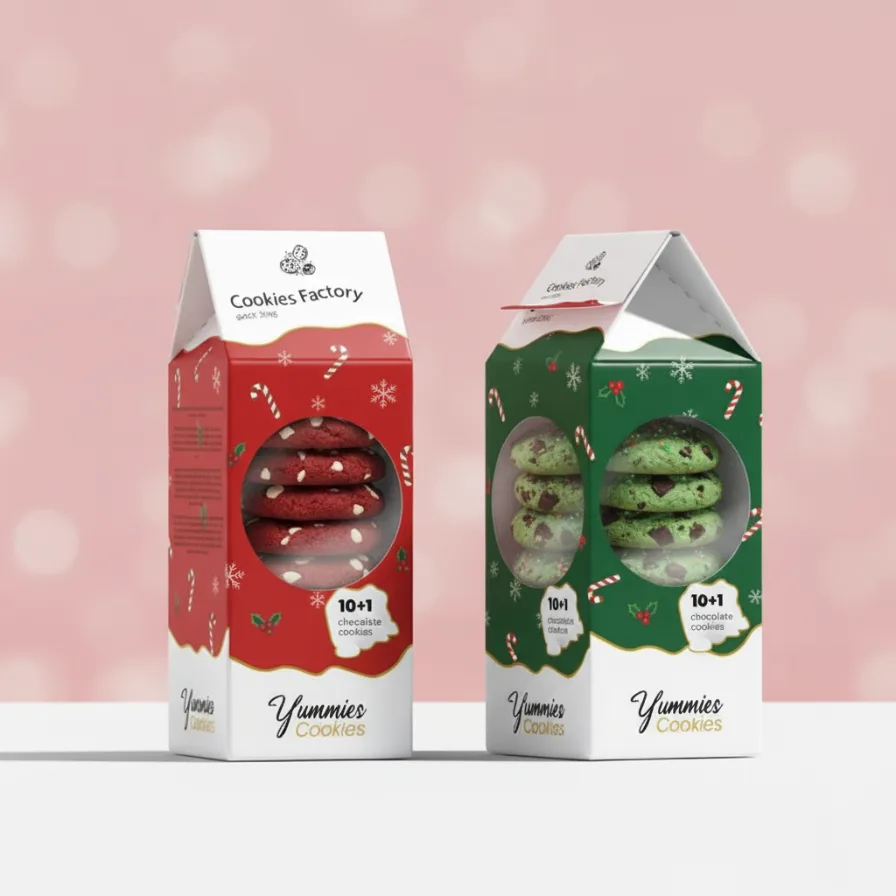 Custom Christmas Cookie Boxes