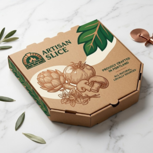 Custom Brown Pizza Boxes