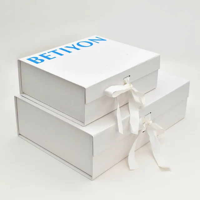 Custom Sturdy White Gift Boxes