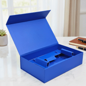 Custom Blue Magnetic Gift Boxes
