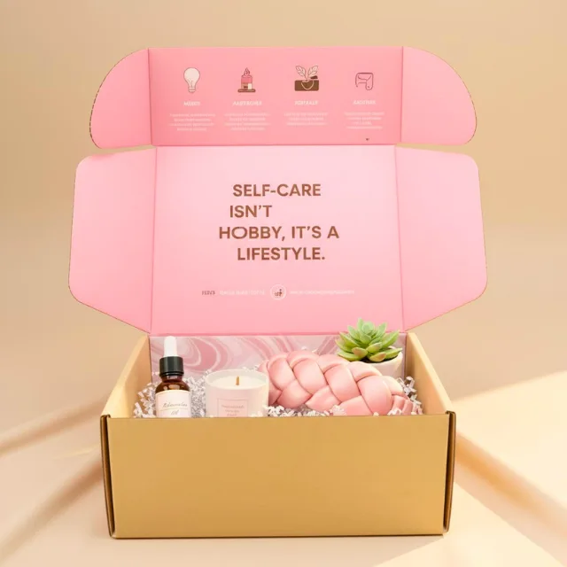Pink Kraft Boxes