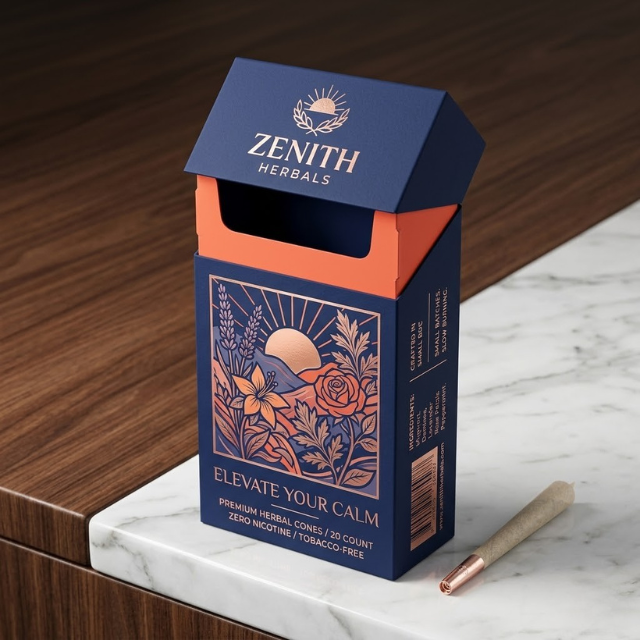 Empty Paper Flip Top Cigarette Boxes