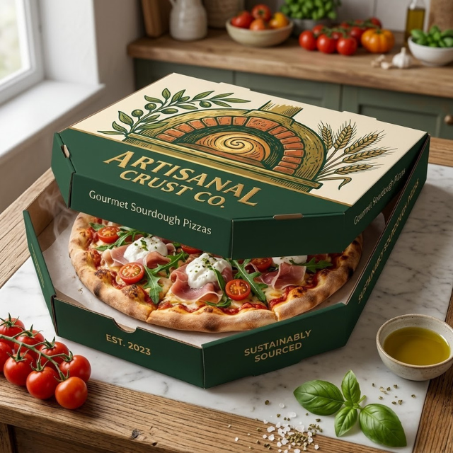 Custom Logo Printed Pizza Boxes