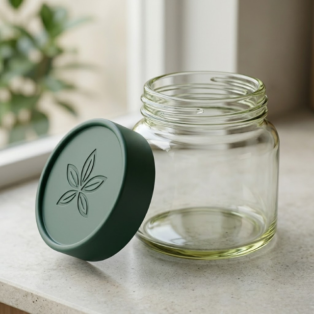80mm Glass Roll Jar