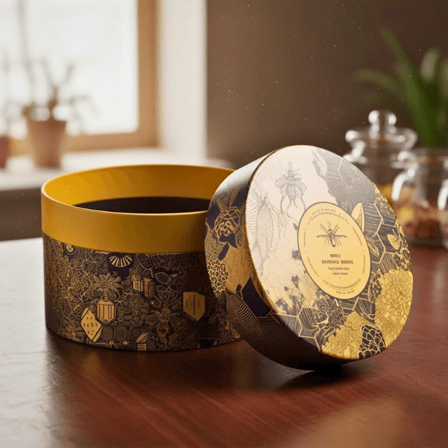 Custom Round Gift Box With Lid