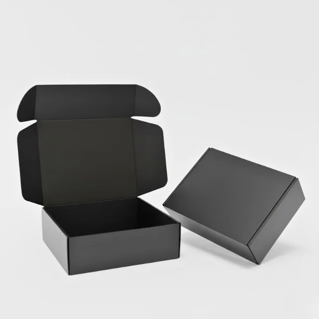 Black Shipping Boxes