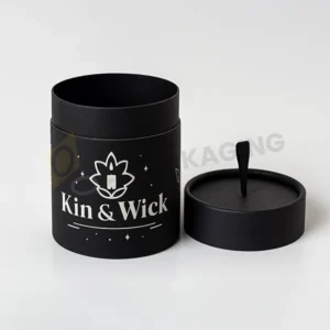 Black Paper Candle Tube