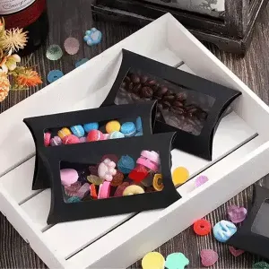 Custom Black Pillow Boxes