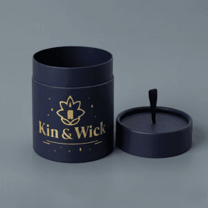 Black Paper Candle Tube