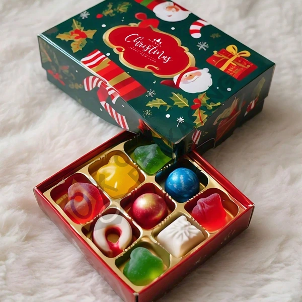 Custom Christmas Candy Boxes