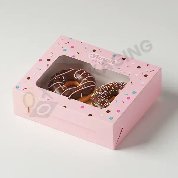 Custom Pink Donut boxes
