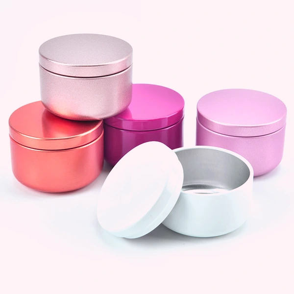 Round Metal Tin Box