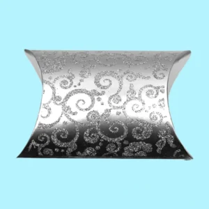 Custom Silver Pillow Boxes